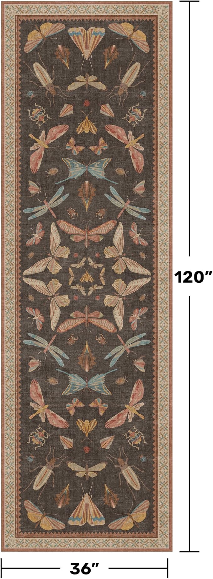 Non Slip Hallway Runner Rug 3x10, Soft Low Pile Kitchen Floor Mat - Image 2