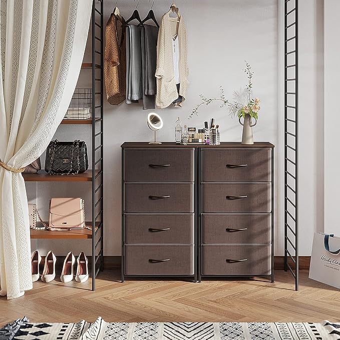 ODK Dresser for Bedroom with 4 Storage Drawers, Small Dresser Chest of Fabric - Image 8
