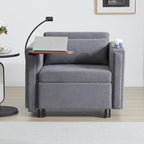 LEVNARY 3-in-1 Convertible Sleeper Chair Pull Out Bed, Single Sofa Chair Sleeper - Image 7