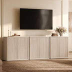 SICOTAS Buffet Cabinet with Storage 69.2" Sideboard Accent Modern Credenza with - Image 6