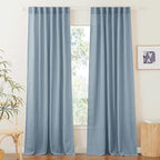 RYB HOME Linen Semi Sheer Curtains by RYBHOME