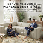 Novilla 176" Modular Sectional Sofa, No Assembly Cloud Sectional Couch - Image 13