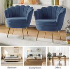 HULALA HOME Modern Velvet Accent Chair - Image 6