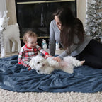 Bedsure GentleSoft Fleece Throw Blanket Blue - Image 8