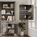 SEDETA Farmhouse Bookshelves and Bookcases - Image 5