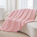 BEDELITE Striped Fleece Throw Blanket, Soft Cozy, Lightweight Warm, Machine - Image 7