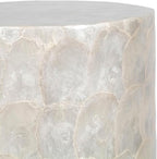 East at Main Capiz Shell Martini Table – White Accent Table, Small Decorative - Image 5