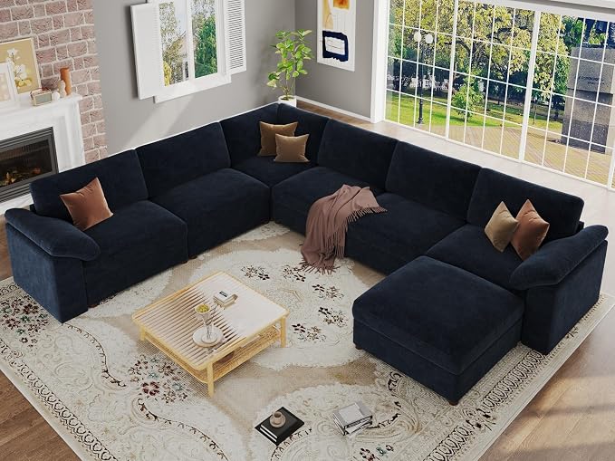 EASE MOOSE Oversized Sectional Modular Sofa, Modern Comfort L Shape Sectional by EASEMOOSE