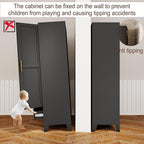71"H Metal Tall Armoire Wardrobe Closet - Image 5