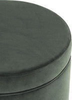 Homepop Home Decor | Upholstered Round Storage Ottoman | Ottoman - Image 6