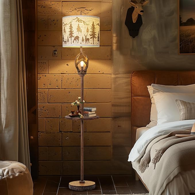 Vintage Deer Antlers Floor Lamps - Image 5