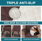 Turquoize 100% Waterproof Wing Chair Cover Wing Armchair Slipcovers Chair Couch - Image 4