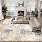 LOONGRUG 10x13 Area Rug Washable Large Neutral Modern Living Room Rugs | by LOONGRUG