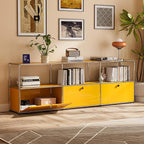 Modern Storage Cabinet Sideboard Versatile Free-Standing Organizer Cabinets - Image 5