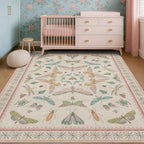 Washable 5x8 Light Pink Rug for Bedroom - Image 6