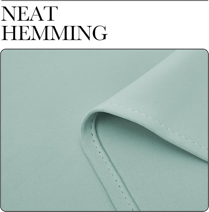 NICETOWN Blackout Curtains for Living Curtains, Aqua Blue, 2 Panels, 52 by 95 - Image 6
