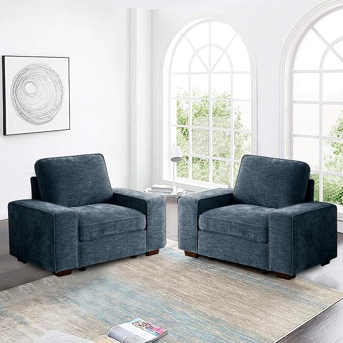 TEKAMON 45" Accent Chair with Seat Storage, Oversized Single Sofa Chair - Image 6
