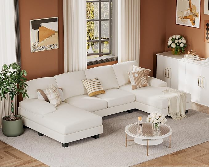 JUMMICO Sectional Couches for Living Room, U Shaped Couch - Image 8