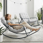 RADIATA 2pcs Rocking Lounge Chair, Indoor Outdoor Reclining Lounger by RADIATAPatioGardenFurniture