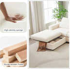 35.3" Corduroy Ottoman with Storage Oversized Ottoman - Image 5
