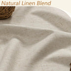 Extra Long 100% Blackout Linen Curtains - Image 3