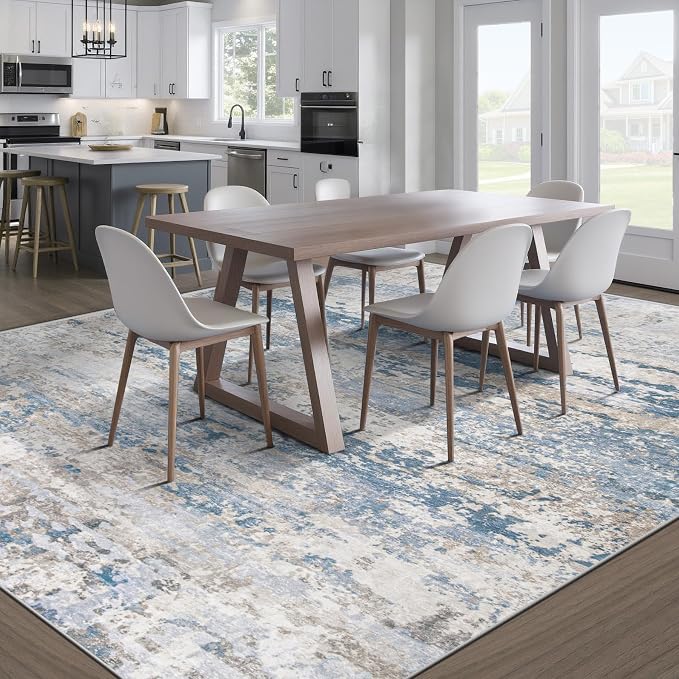 pmtsns Area Rugs 8x10 for Living Room: Washable Rug Modern Abstract Neutral - Image 7