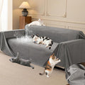 Loiion Velvet Sofa Cover, Ultra Soft Waterproof Non-Slip Couch Cover by Loiion