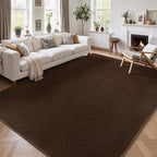 2x10 Runner Rug for Hallway, Long Runner Rugs Non Slip, Coffee | Soft Washable - Image 8