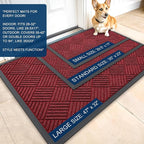 OLANLY Front Door Mat Outside Entrance, Waterproof Heavy-Duty Doormat | 29.5x17 - Image 3