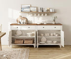 WAMPAT Farmhouse TV Stand for 75 inch TV - Image 3