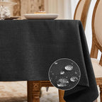 BALCONY & FALCON Rectangle Tablecloth Washable Wrinkle Resistant and Water by BALCONYFALCON
