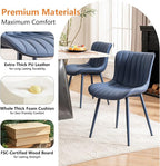 YOUNUOKE Mid-Century Modern Dining Chairs Set of 2, Armless Accent Chair - Image 6