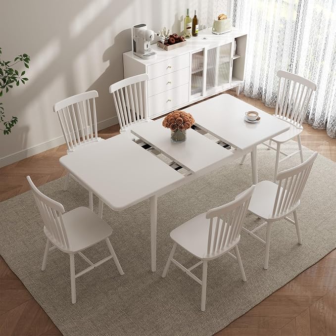 Muwuele Solid Wood Extendable Dining Table - Image 9