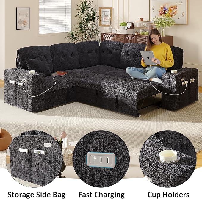 Modular Sectional Sleeper Sofa - Image 4