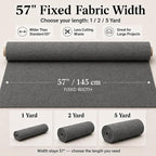Mini Chenille Linen Blend Upholstery Fabric by the Yard, 57 Inch Wide Soft - Image 3