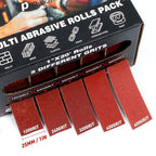 Emery Cloth Roll, 5 Grits 1'' x 19.7' Sandpaper Roll 120 240 320 400 600 Emery - Image 2