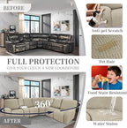 100% Waterproof Sectional Recliner Couch Covers - Image 6
