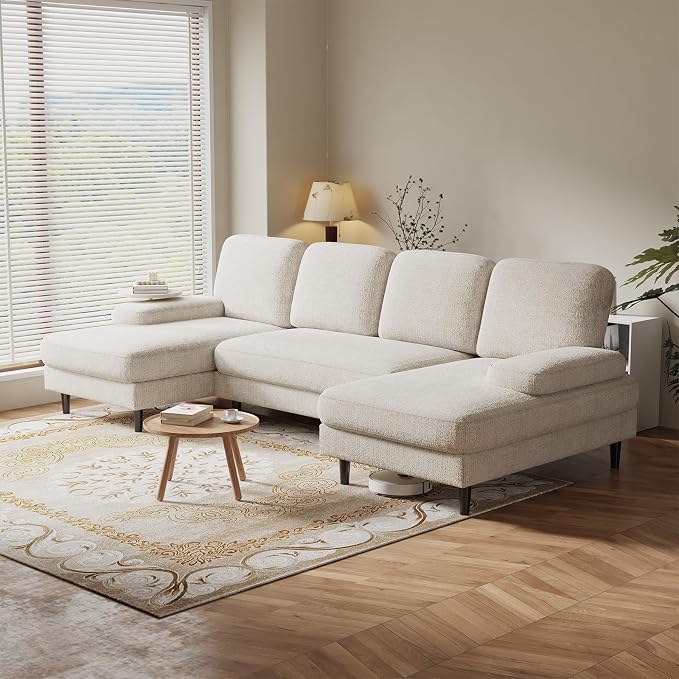 DUMOS Sectional Couches for Living Room, U Shaped Couch - Image 8