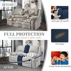 100% Waterproof Sectional Recliner Couch Covers - Image 5