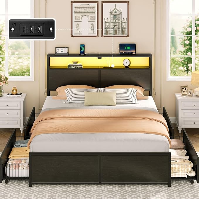 Rolanstar Full Size Bed Frame - Image 8