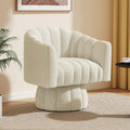 Dewhut Swivel Accent Chair, 360° Swivel Barrel Chair by FocusOnQualityFurniture