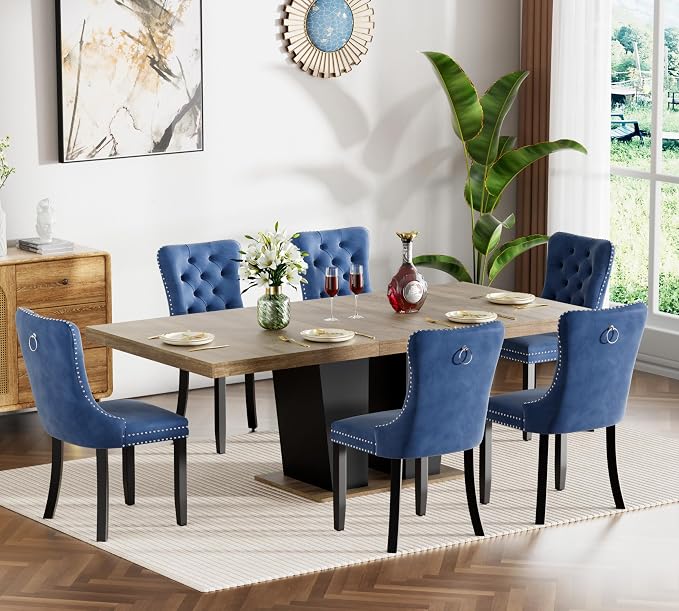 Henf 7 Pieces Extendable Dining Table Set by Henf