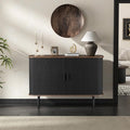 47''W x 32''H Black Buffet Sideboard Cabinet by FiveWillowise