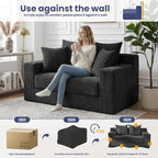 3-in-1 Convertible Sofa Bed: Boneless Loveseat Sleeper & Folding Couch Bed - Image 4