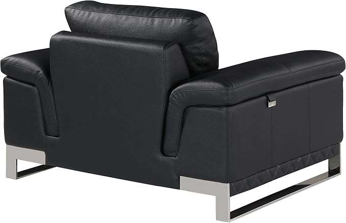 Blackjack Furniture Weston Collection Genuine Italian Leather Living Room Chair - Image 4
