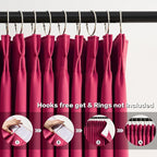 Pinch Pleated Curtains 108 Inches Long, Energy Saving Window Treatment Privacy - Image 2