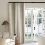 Burlywood Birch 100% Black Out Pinch Pleat Linen Curtains 100 Inches Long | - Image 7