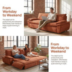 73.2" Sofa Bed Queen, 3-in-1 Pull Out Sofa Bed - Image 8