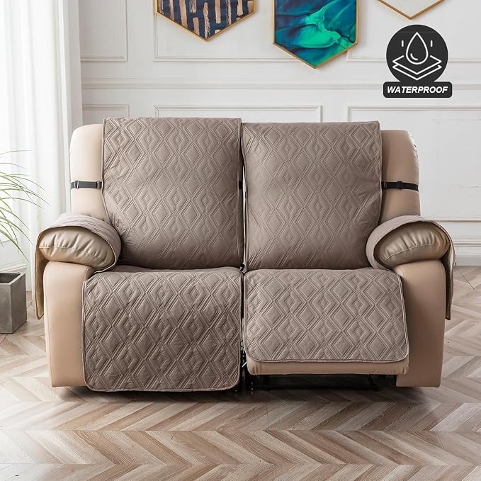 Genina Waterproof Loveseat Recliner Cover Non-Slip, Sofa Cover - Image 8