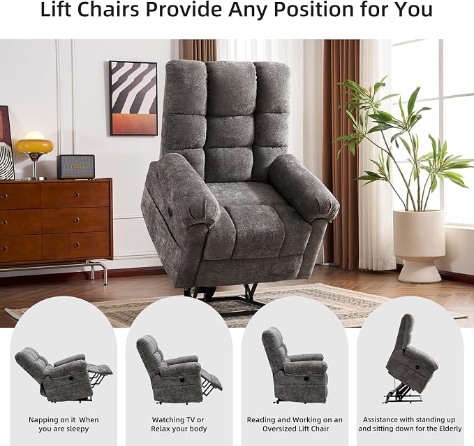Oversized Power Lift Recliner Chair - Image 3